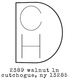 Modern Monogram Self Inking Stamper Image 2 of 2